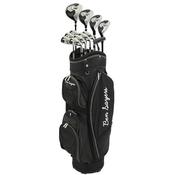 Ben Sayers M8 13-Piece Cart Bag Golf Package Set Blk/Grey Mens Right Hand Steel