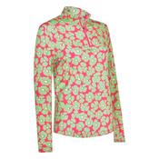 CALLAWAY LADIES FLORAL SUN PROTECTION GOLF TOP Cheeky Pink (674) image