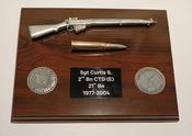Lee Enfield No. 4 Mk 2 Wall Plaque - 2 Coin