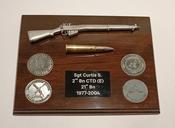 Lee Enfield No. 4 Mk 2 Wall Plaque - 4 Coin