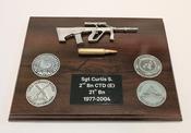 Steyr AUG A1 Wall Plaque - 4 Coin