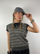 Vintage Patterned Sweater Vest (M)