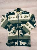 Vintage Green Patterned Fleece