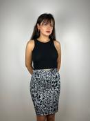 Vintage Croc Print Belted Skirt