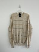 Vintage Light Striped Knit (M)