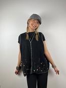 Vintage Floral Embroidered Knit Sweater Vest (XXL)