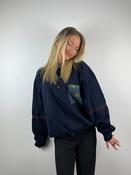 Vintage Navy Collared Knit (XL)