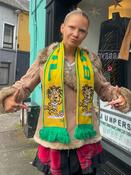 Vintage Brasil World Cup Football Scarf