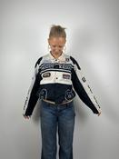 Vintage Button Up Racer Shirt Jacket (S)