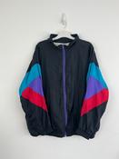 Vintage Rainbow Sleeve Shell Jacket (XL)