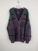 Vintage Purple Button Up Knit (XL)