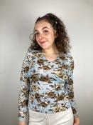 Vintage Blue Longsleeve Top (M) image