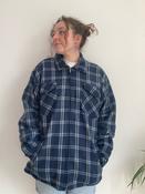 Plaid Zipup Fleece Shirt (XL)