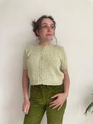 Crop Green Knit Cardigan (S-M) image