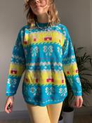 Vintage Bow Print Knit (S)