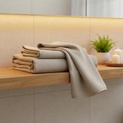 Pure Linen Stonewashed Bath Towel, 300 g/m²