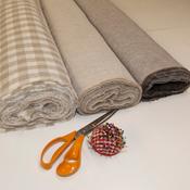 Wide Weave Linen Bedding Fabric 190 g/m², 285 cm