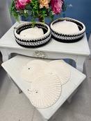 Crochet Leaf Cup Placemat Set with Holder, Hand Made