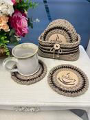 Cup Placemat Set with Holder, Hand Made