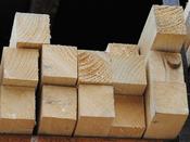 Timber Post 4 cm x 4 cm x 120 cm