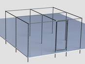 3.6 m x 3.6 m Heavy Duty Fruit Cage Kit With Door image