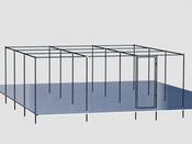 5.4 m x 5.4 m Heavy Duty Fruit Cage Kit With Door