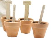 T Shaped Wooden Plant Labels image