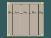 120 cm x 120 cm Raised Bed Irrigation Kit
