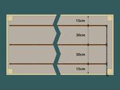 240 cm x 90 cm Raised Bed Irrigation Kit