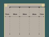 120 cm Wide Garden Bed Irrigation Kit