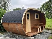 Wood Fired Oval Deluxe Sauna