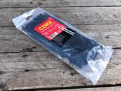 Core Black Cable Ties - Bag of 100