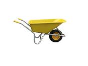 Workman Yellow Heavy Duty Wheelbarrow - 110 L image