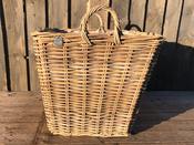 Grey Rattan Log Basket Tapered (45H x 50L x 50D)