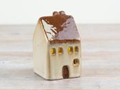 LED House Decoration w/ Brown Roof
