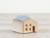 Blue Roofed House w/ LED light