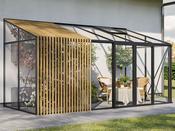 Premium Lean To Greenhouse w/ Accoya Wood