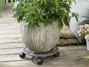 Cast Iron Plant Pot Trolley - 290 mm