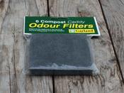 Green Compost Caddy Charcoal Filters 6 Pack