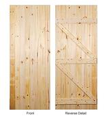 Indoors Ledged/Braced Utility Door 80 X 32In X 44Mm image