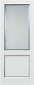 Indoors Auburn White Primed Etch Glazed Clear Border 78X30