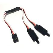 150mm Futaba Y-Lead HD w/ Safety Clips