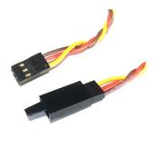 300mm JR HD Twisted Servo Ext w/ Safety Clip