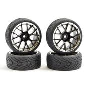 Fastrax 1/10 Street Tread Tyre 14SP Wheels image