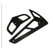 CF 450 Size Helicopter Tail Fin Set Used