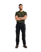 Craftsman Trousers Stretch Blaklader 17501832 - Black/Grey / 30" Regular Leg image