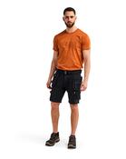 Craftman Shorts Stretch Blaklader 1752 - Black/Grey / 34" Regular leg image