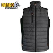 Crafter Two-Tone Fleece Lined Gilet Bodywarmer Cargo 4649 - Black/Grey / L