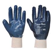 Grip 12 Nitrile Full Dipped Knitwrist Glove Portwest A300 - Navy / L