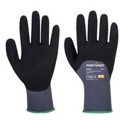 Grip 15 Nitrile Sandy 3/4 Palm Glove Portwest A352 - Black/Grey / M image
